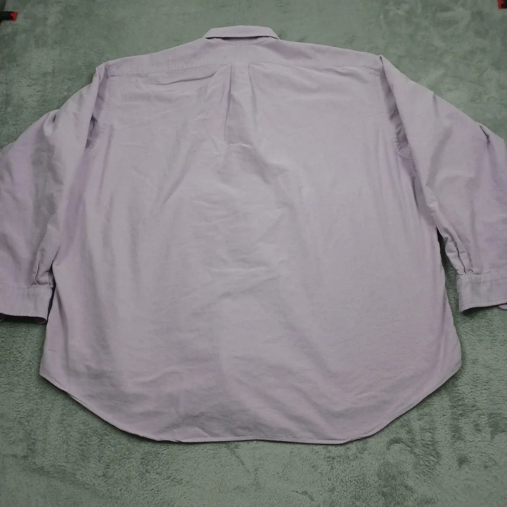 Ralph Lauren Shirt‎ Mens XXL Purple Big Shirt Oversized Button Up Preppy